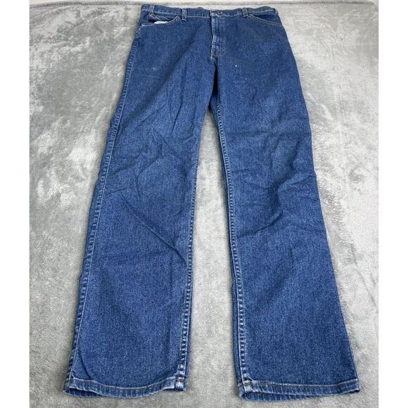 Vintage 90s Levi's Flex Straight Jeans Men's Size 38x32 Blue - Picture 1 of 13